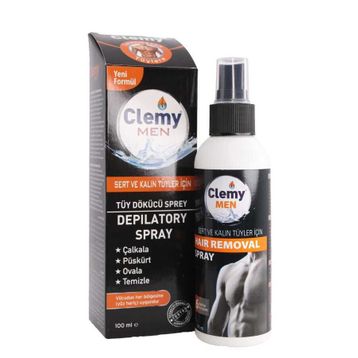 Clemy Men 100 ml Sert ve Kalın Tüyler Tüy Dökücü Krem