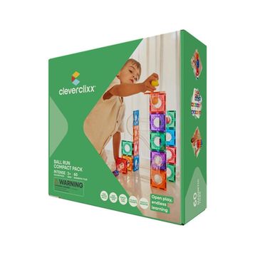 Cleverclixx Ball Run Compact Pack Intense 60 Parça 3+ Yaş Manyetik Blok