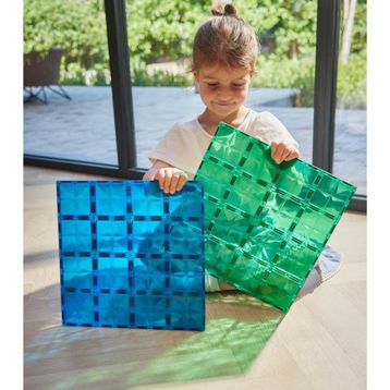 Cleverclixx Big Plates Mavi Yeşil 2 Parça 3+ Yaş Yapı Oyuncağı