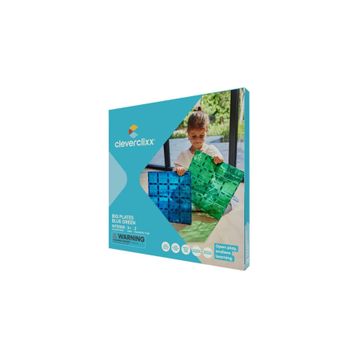 Cleverclixx Big Plates Mavi Yeşil 2 Parça 3+ Yaş Yapı Oyuncağı
