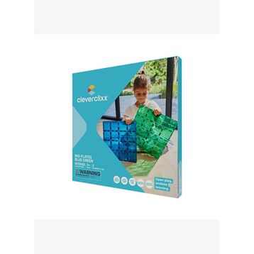 Cleverclixx Big Plates Mavi Yeşil 2 Parça 3+ Yaş Yapı Oyuncağı