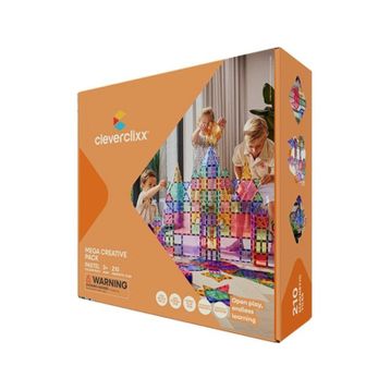 Cleverclixx Mega Creative Pack Pastel 210 Parça 3+ Yaş Manyetik Blok