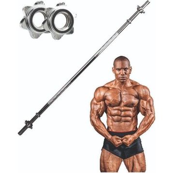 Clifton Düz Bar 120 cm Krom Halter Ağırlık Barı