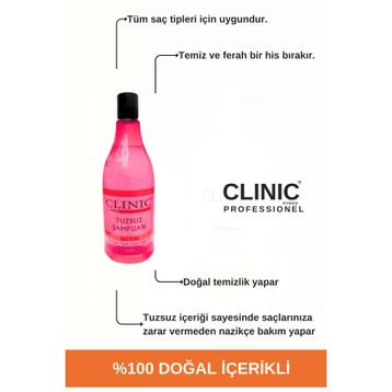 Clinic 500 ml Pyroo Tuzsuz Şampuan