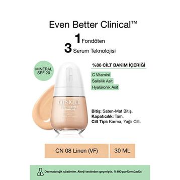 Clinique No:20 Fair Spf 20 Even Better Clinical Serum Fondöten