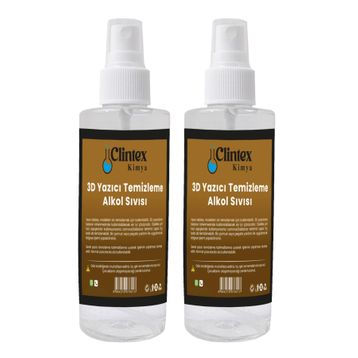 Clintex Kimya 200 ml 3d Yazıcı Temizleme Alkol Sıvısı
