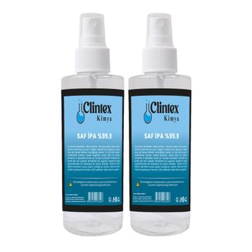 Clintex Kimya 200 ml %99.9 Saf İpa İzopropil Yüzey Temizleyici Solvent