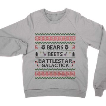 Clique Clothing Bears Beets Battllestar Galactica Noel Sweatshirt