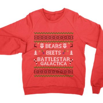 Clique Clothing Bears Beets Battllestar Galactica Noel Sweatshirt