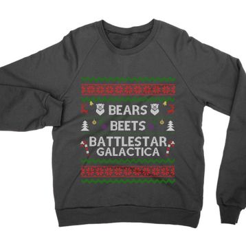Clique Clothing Bears Beets Battllestar Galactica Noel Sweatshirt