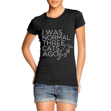 Clique Clothing I was Normal Three Cats Ago Beyaz Erkek T-shirt