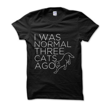 Clique Clothing I was Normal Three Cats Ago Beyaz Erkek T-shirt