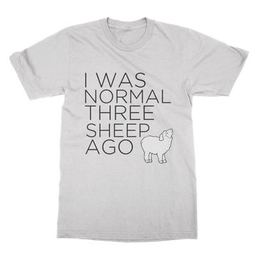 Clique Clothing I Was Normal Three Sheep Ago Beyaz Erkek T-shirt
