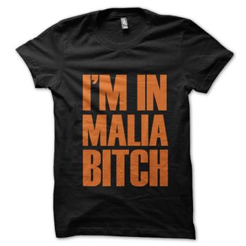 Clique Clothing Im in Malia Bitch Siyah Erkek T-shirt