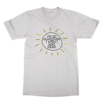 Clique Clothing I'm So Hungover I Wish I was Dead Beyaz Erkek T-shirt