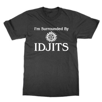 Clique Clothing I'm Surrounded by Idjits Siyah Erkek T-Shirt