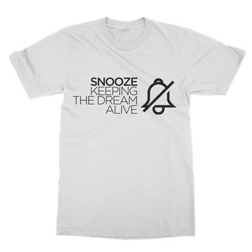 Clique Clothing Snooze Keeping the Dream'in Canlı Beyaz Erkek T-Shirt