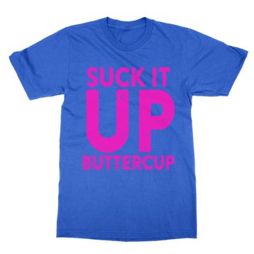 Clique Clothing Suck It Up Buttercup Mavi Erkek T-shirt
