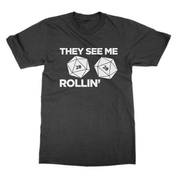 Clique Clothing They See Me Rollin' D20 Siyah Erkek T-shirt