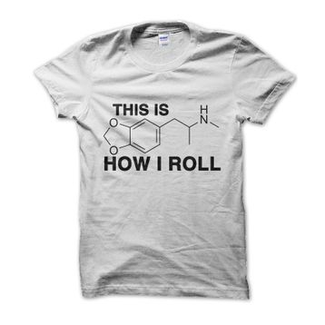 Clique Clothing This is How I Roll Beyaz Erkek T-shirt