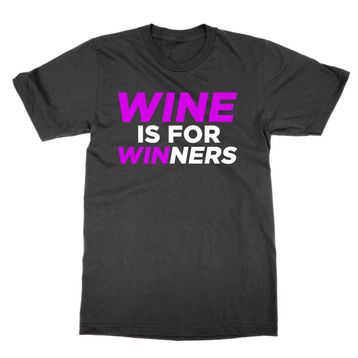 Clique Clothing Wine is for Winners Siyah Erkek T-shirt