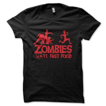 Clique Clothing Zombies Fast Food Siyah Erkek T-shirt