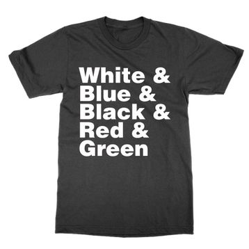 Cliquewear Beyaz & Mavi & Siyah & Kırmızı & Yeşil Siyah Erkek T-shirt