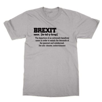 Cliquewear Brexit Definition Gri Erkek T-shirt