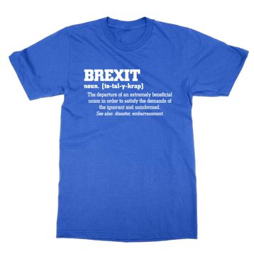 Cliquewear Brexit Definition Mavi Erkek T-shirt