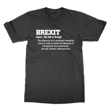 Cliquewear Brexit Definition Siyah Erkek T-shirt