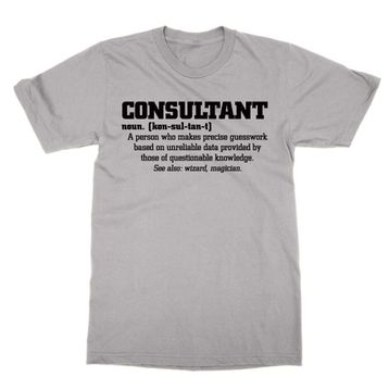Cliquewear Consultant Definition Gri Erkek T-shirt