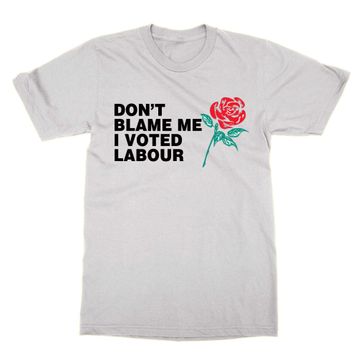 Cliquewear Don't Blame Me I Voted Labour Beyaz Erkek T-shirt