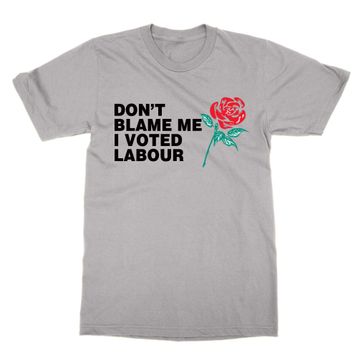 Cliquewear Don't Blame Me I Voted Labour Gri Erkek T-shirt