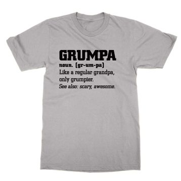 Cliquewear Grumpa Tanımlı Gri Erkek T-shirt
