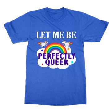 Cliquewear Let Me Be Perfectly Queer Mavi Erkek T-shirt