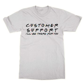 Cliquewear Müşteri Desteği I'll Be There For You Beyaz Erkek T-shirt