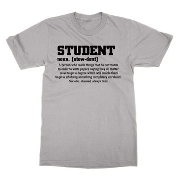 Cliquewear Öğrenci Tanımlı Gri Erkek T-Shirt