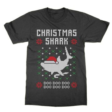 Cliquewear Shark Doo Doo Doo Noel Siyah Erkek T-shirt