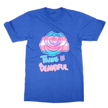 Cliquewear Trans is Beautiful Mavi Erkek T-Shirt
