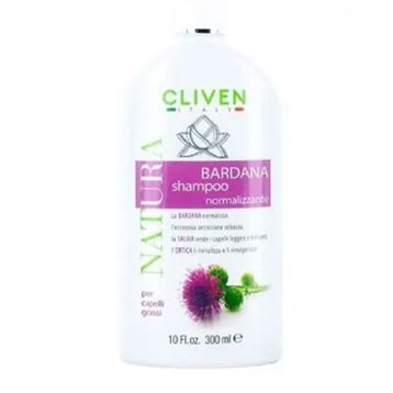 Cliven 300 ml Natura Bardana Doğal Yağlı Saçlar İçin Şampuan