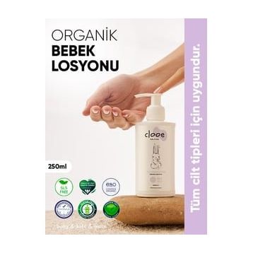 Clooe Organik 250 ml Yüz ve Vücut Bebek Losyonu