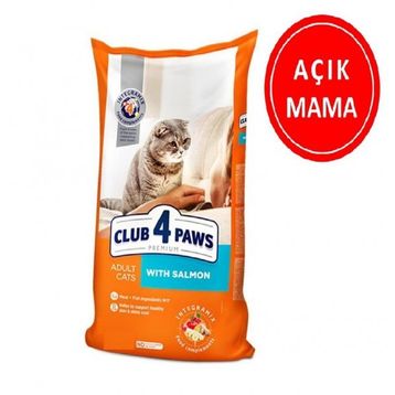 Club4Paws 1 kg Açık Premium Adult Somonlu Yetişkin Kedi Maması