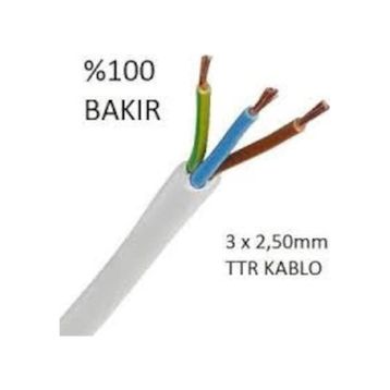 Cmk 3x2,5 cm TTR Tam Bakır Kablo