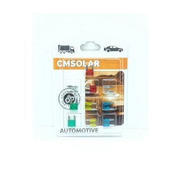 CmSolar (10-15-20-25-30 A) Blister Kutu Karışık A Mini Bıçak Sigorta Takımı