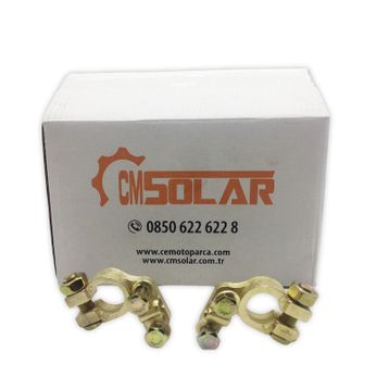 CmSolar Artı Eksi Takım + - Akü Kutupbaşı