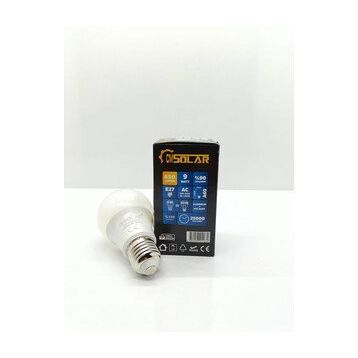 CmSolar E27 Duylu 9 W Led Beyaz Işık Ampul