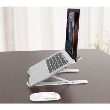 CMT Beyaz Plastik Yükseklik Ayarlı Laptop Standı