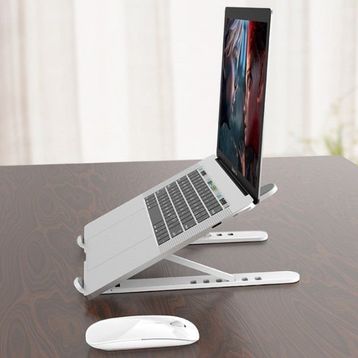 CMT Beyaz Plastik Yükseklik Ayarlı Laptop Standı