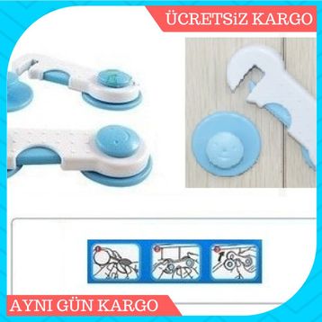 CMT Geçmeli 2'li Çocuk Koruma Dolap Kilidi