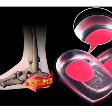 CMT Şeffaf Pembe Bayan Topuk Silikonu